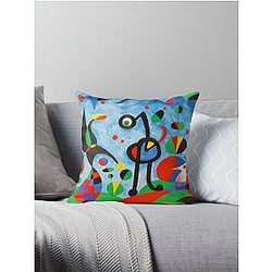 The Garden joan miro 1925 Throw Pillow