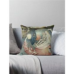 HD. Central Pannel.(detail number 13 of 100 , from the Garden of Earthly Delights), by Hieronymus Bosch Throw Pillow
