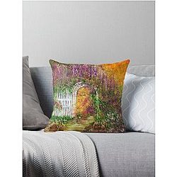 In The Garden  Throw Pillow