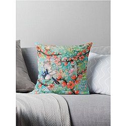 Colours of the Garden Throw Pillow