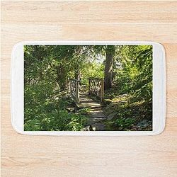 Bridge In The Garden Bath Mat
