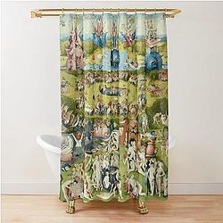 The Garden of Earthly Delights Full Image Shower Curtain