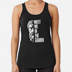 Epicurus - meet me in the garden - Philosophy gift Racerback Tank Top