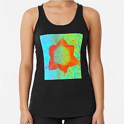 Spring Flower Bloom in the Garden - Psychedelic Racerback Tank Top