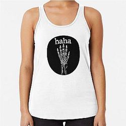 Haha The Garden Band Racerback Tank Top
