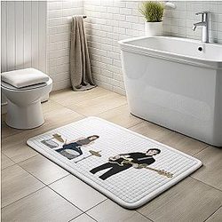 The Garden LA 2201 - Features a distinct clown and jester aesthetic The Garden Bath Mats