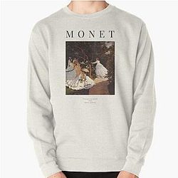 Claude Monet - Women in the Garden - Exhibition Poster Pullover Sweatshirt