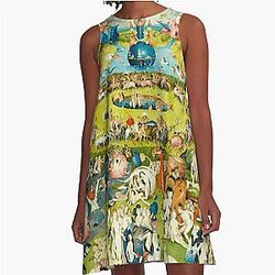 The Garden of Earthly Delights A-Line Dress