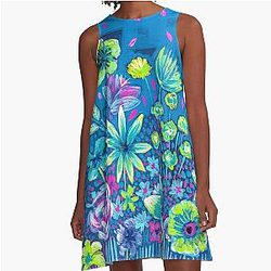 The Garden II A-Line Dress