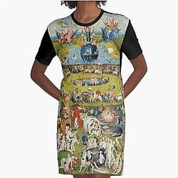 The Garden of Earthly Delights by Hieronymus Bosch Graphic T-Shirt Dress