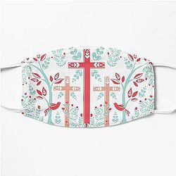 Crosses in the Garden Flat Mask