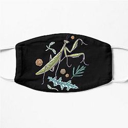 praying mantis in the garden Flat Mask