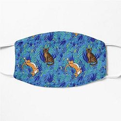 Cats in the Garden Flat Mask
