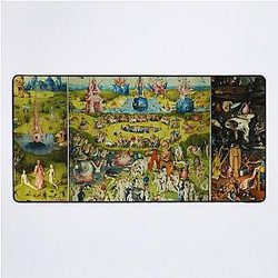 The Garden of Earthly Delights - Garden of earthly delights by hieronymus bosch Desk Mat