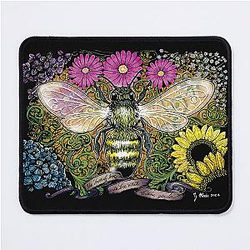 The hum of bees is the voice of the garden Mouse Pad