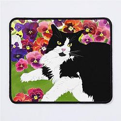A Cat in The Garden Mouse Pad