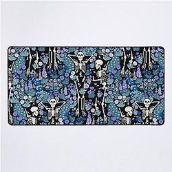 Resting Peacefully in the Garden Bed in Midnight Séance Desk Mat