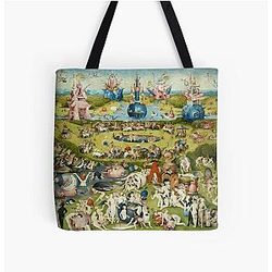 The Garden of Earthly Delights Full Image All Over Print Tote Bag