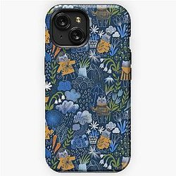 April showers. Cute cats in the garden iPhone Tough Case