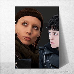 The Girl with the Dragon Tattoo Lisbeth Salander And Mikael Blomkvist The Girl With The Dragon Tattoo Posters