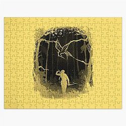 Hunger Games Woods 
 Black Jigsaw Puzzle