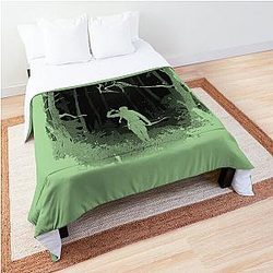 Hunger Games Woods Black Comforter