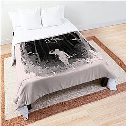 The Hunger Games Woods - Black Pink Bedding