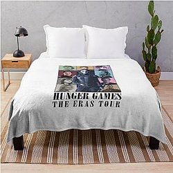 Eras Tour Hunger Games Throw Blanket