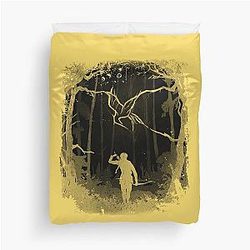 Hunger Games Woods Black Duvet Cover