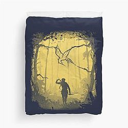 Hunger Games Wood Yellow Duvet Cover