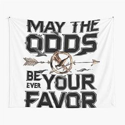 May the odds be ever in your favor Hunger Games fan art tapestry