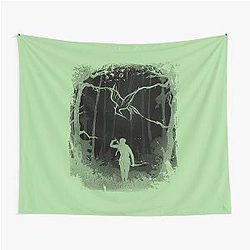 Hunger Games Wood Black Tapestry