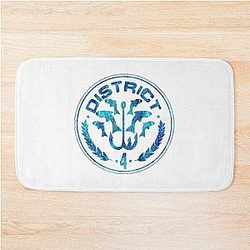 Hunger Games District wt Blue Gluten Bath Mat