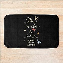 Hunger Games Quality Calligraphy Gold Version Bath Mat