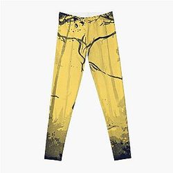 Hunger Games Wood Yellow Leggings
