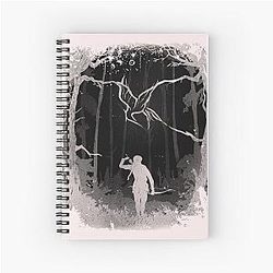 Hunger Games Black Pink Spiral Notebook