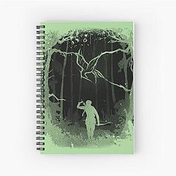 The Hunger Games Woods Black Spiral Notebook