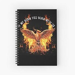 Mockingjay - If We Burn with You Spiral Notebook