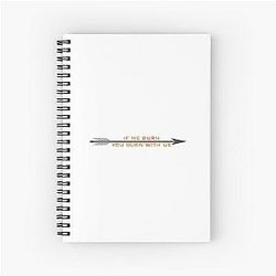 Hunger Games Arrow Quote Notebook