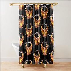 The Hunger Games Mockingjay -- If We Burn, You Burn with Us Shower Curtain