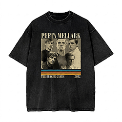 Peeta Mellark Vintage LA 0406 The Hunger Games Wash T-Shirts