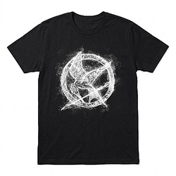 Mockingjay White Smoke LA 0406 The Hunger Games T-Shirts