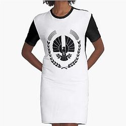 Panem Symbol Hunger Games Graphic T-Shirt Dress