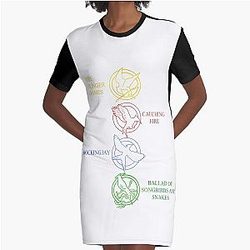 The Hunger Games Vestido de camiseta gráfica
