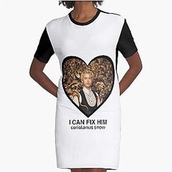 Coriolanus Snow I Can Fix Him Classic T-Shirt Stiker Hunger Games Graphic T Shirt Dress