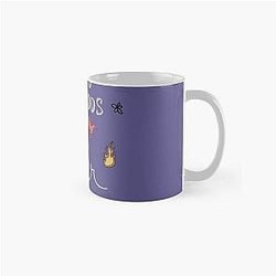 Hunger Games quality calligraphy gold purple Classic Mug