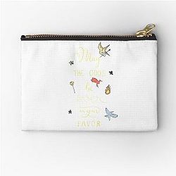Hunger Games calligraphy gold version zipper pouch