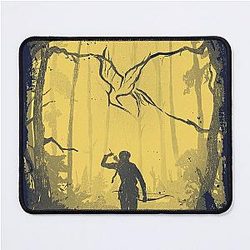 Hunger Games Wood Yellow Mouse Pad