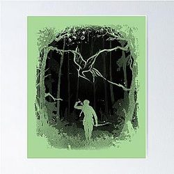 Hunger Games in the Woods Black Poster