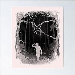 Hunger Games Wood - Black Pink Poster